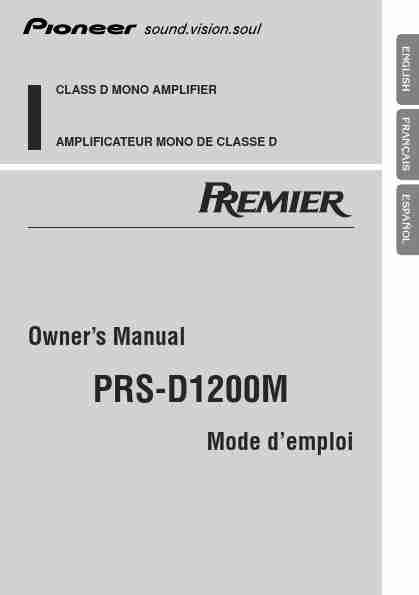 Pioneer Car Amplifier PRS-D1200M-page_pdf